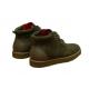 Tayno "Troupe" Olive Green Python Embossed Vegan Suede Chukka Sneaker Boots