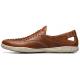 Stacy Adams "Ibiza" Cognac Woven Leather Lined Casual Slip-On Loafers 25440-243