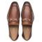 Mezlan "E20482" Cognac Genuine Calf-Skin Leather Horsebit Loafers Dress Shoes.