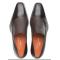 Mezlan "S20466" Brown Genuine Calf-Skin Leather / Deerskin Hand-Stained Venetian Slip-On Dress Shoes.