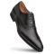 Mezlan "E20245" Black Genuine Calf-Skin Leather Hand-Burnished Cap Toe Shoes.