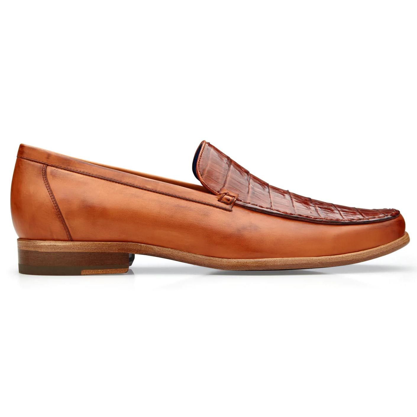 Belvedere Gosto Antique Brandy Genuine Crocodile / Calfskin Loafer ...