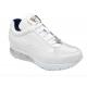 Belvedere "Flash " White Genuine Ostrich / Soft Italian Calf Skin Sneakers E01.