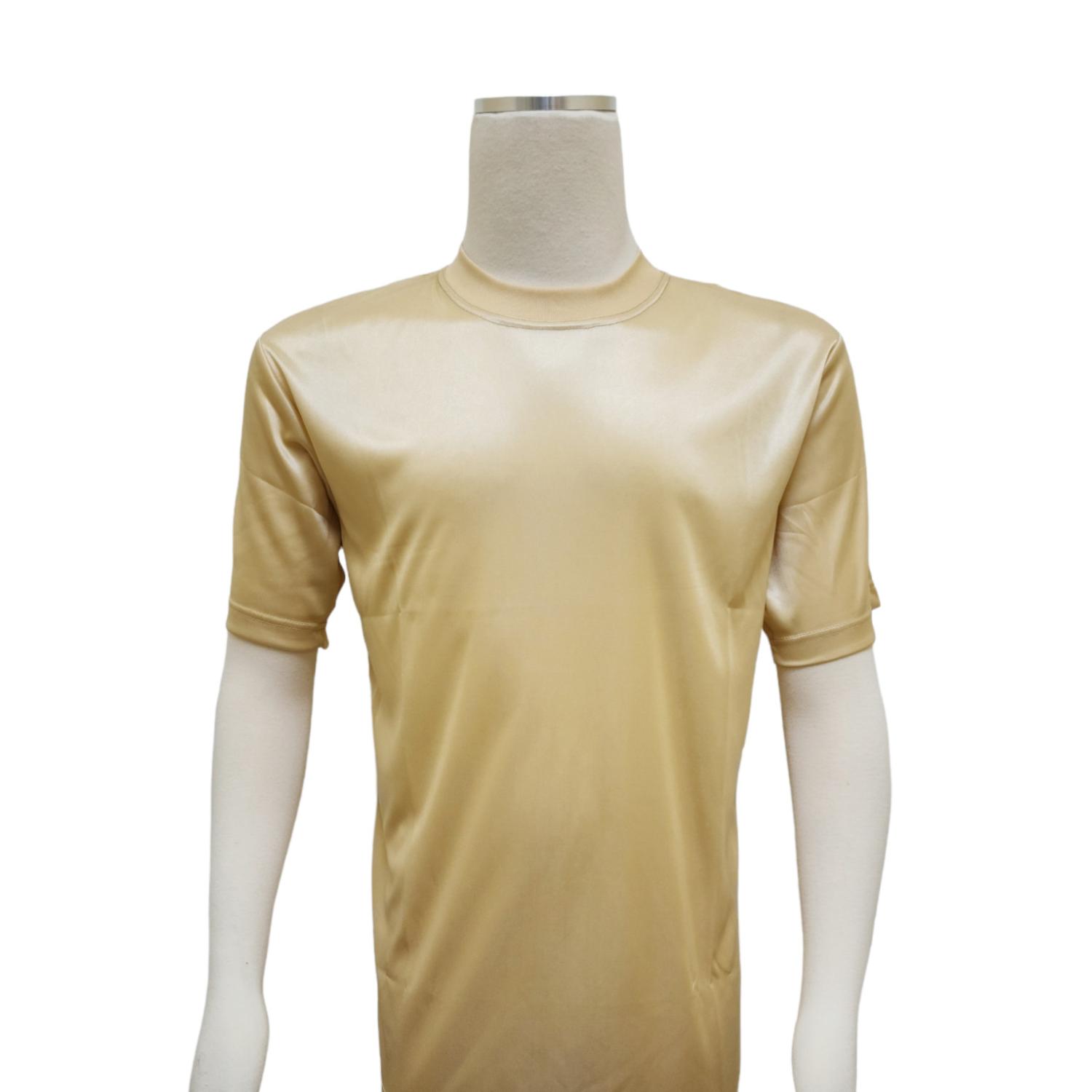 Mens Silk Feel Cream Full Sleeves Shirt