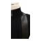 Bagazio Black PU Leather / Knitted Zip-Up Sweater BM2261