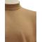 Bagazio Camel Cotton Blend Mockneck Sweater VT041