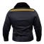 Prestige Black / Gold Greek Key Cotton / Faux Fur Chino Jacket Outfit COJ-105