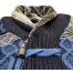 LCR Navy / Blue / Grey Modern Fit Wool Blend Shawl Collar Cardigan Sweater 6930