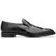 Belvedere "Genova" Black Genuine Alligator Slip-On Shoes R53.