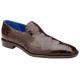 Belvedere "Genova" Chocolate Brown Genuine Alligator Slip-On Shoes R53.