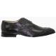 Belvedere "Vite" Black Genuine Crocodile / Lizard shoes
