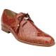 Belvedere "Lago" Cognac All-Over Genuine Alligator Shoes 14010.