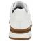 Belvedere "Blake" White Genuine Ostrich Leg / Soft Calf Casual Sneakers 33629.