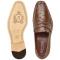 Belvedere "Espada" Tabac Genuine Ostrich Quill Penny Loafer 02440.