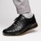 Marco Di Milano "Alonzo" Black All-Over Genuine Crocodile Sneakers