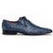 Marco Di Milano "Criss" Navy Fully Wrapped Genuine Ostrich Quill Dress Shoes