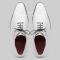 Marco Di Milano "Criss" White Fully Wrapped Genuine Ostrich Dress Shoes