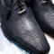 Marco Di Milano "Criss" Black Fully Wrapped Genuine Stingray Dress Shoes