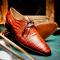 Marco Di Milano "Lacio" Brandy Genuine Caiman Crocodile Dress Shoes
