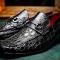 Marco Di Milano "Landro"  Black Genuine Alligator Loafer