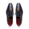 Marco Di Milano "Luciano" Navy / Brown Genuine Caiman Crocodile Dress Shoes