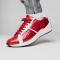 Marco Di Milano "Lyon" Red / White Genuine Ostrich And Calfskin Fashion Sneaker