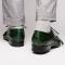 Marco Di Milano "Moncalieri" Green Genuine Alligator And Cobra Skin Dress Shoes