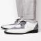 Marco Di Milano "Moncalieri" Gray / White Genuine Alligator And Cobra Skin Dress Shoes
