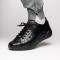 Marco Di Milano "Nino" Black Genuine Caiman Crocodile Fashion Sneaker