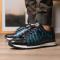 Marco Di Milano "Portici" Blue / Black Genuine Crocodile And Lizard Fashion Sneaker