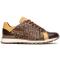 Marco Di Milano "Portici" Orix / Brown Genuine Crocodile And Lizard Fashion Sneaker