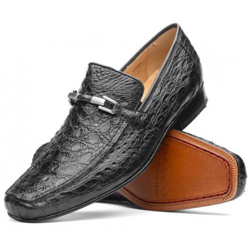 Marco Di Milano "Fabro" Grey Genuine Alligator Leather Loafer