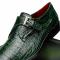 Marco Di Milano "Rovigo" Green Cognac Genuine Caiman Crocodile Dress Shoes