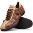 Marco Di Milano "Saulo" Orix Genuine Crocodile And Ostrich Quill Fashion Sneaker