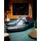 Marco Di Milano "Toluca" Blue / Black Genuine Caiman Crocodile And Lizard Dress Shoes