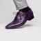 Marco Di Milano "Tulum" Purple Genuine Caiman Crocodile Dress Shoes