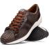 Marco Di Milano "Verona" Brown Genuine Python And Calfskin Fashion Sneaker