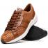 Marco Di Milano "Verona" Honey  Genuine Python And Calfskin Fashion Sneaker