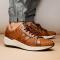 Marco Di Milano "Verona" Honey  Genuine Python And Calfskin Fashion Sneaker