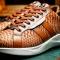 Marco Di Milano "Verona" Honey  Genuine Python And Calfskin Fashion Sneaker