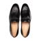 Mezlan "Parole" Black Soft Textured Calfskin Leather Penny Loafer 21047.