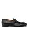 Mezlan "Parole" Black Soft Textured Calfskin Leather Penny Loafer 21047.