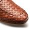 Mezlan "Solomeo" Cognac Genuine Hand-Woven Calfskin Leather Penny Loafer 21101.