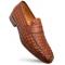 Mezlan "Solomeo" Cognac Genuine Hand-Woven Calfskin Leather Penny Loafer 21101.