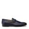 Mezlan Blue Genuine Textured Patina Deerskin With Contrast Braided Stitching Loafer E21099.