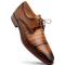 Mezlan "Giovane" Camel Genuine Crocodile Derby Shoes 50032-F.