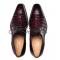 Mezlan "Giovane" Burgundy Genuine Crocodile Derby Shoes 50032-F.