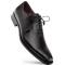 Mezlan "Cupula" Black Genuine Calfskin Leather Whole-Cut Oxford Shoes 20933.