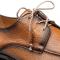 Mezlan "Fratello" Cognac Genuine Soft-Textured Deerskin Leather Laceup Shoes 20937.