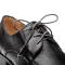 Mezlan "Fratello" Black Genuine Soft-Textured Deerskin Leather Laceup Shoes 20937.